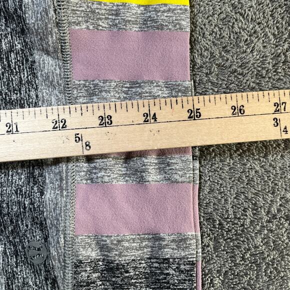 Lululemon Race Your Pace Shirt Womens Size 6 Multicolor Striped Long Sleeves - Picture 9 of 10